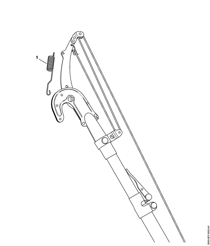 STIHL Spring OEM 00008819800 technical drawing position 1