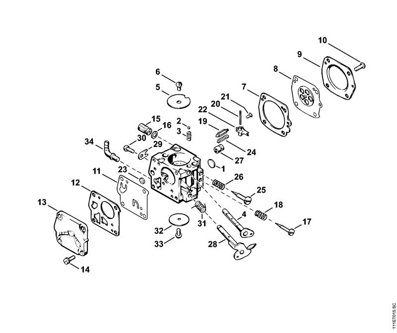 STIHL Spring OEM 11081223001 technical drawing position 3