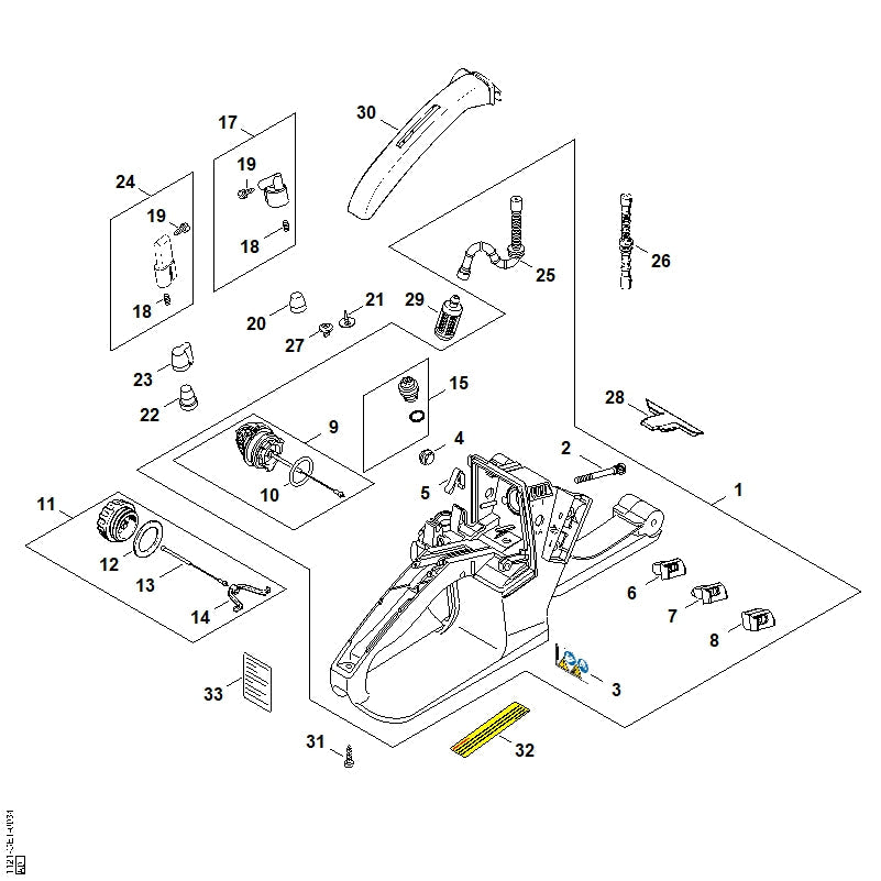 STIHL Hose OEM 11213587705 technical drawing position 26