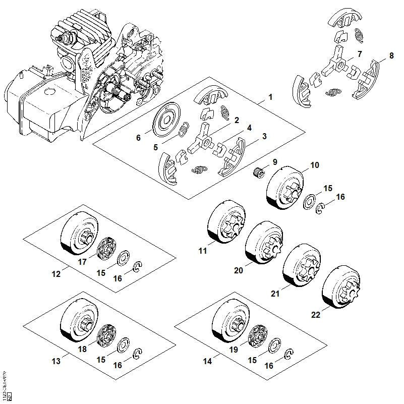 STIHL Carrier OEM 11211623205 technical drawing position 7