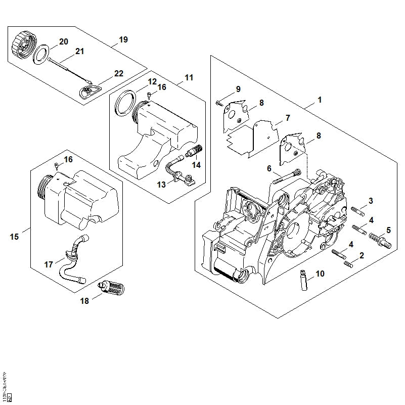 STIHL Pin OEM 11231625205 technical drawing position 4
