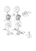 STIHL Cylinder with piston Ø 40mm (OEM 1139-020-1205)