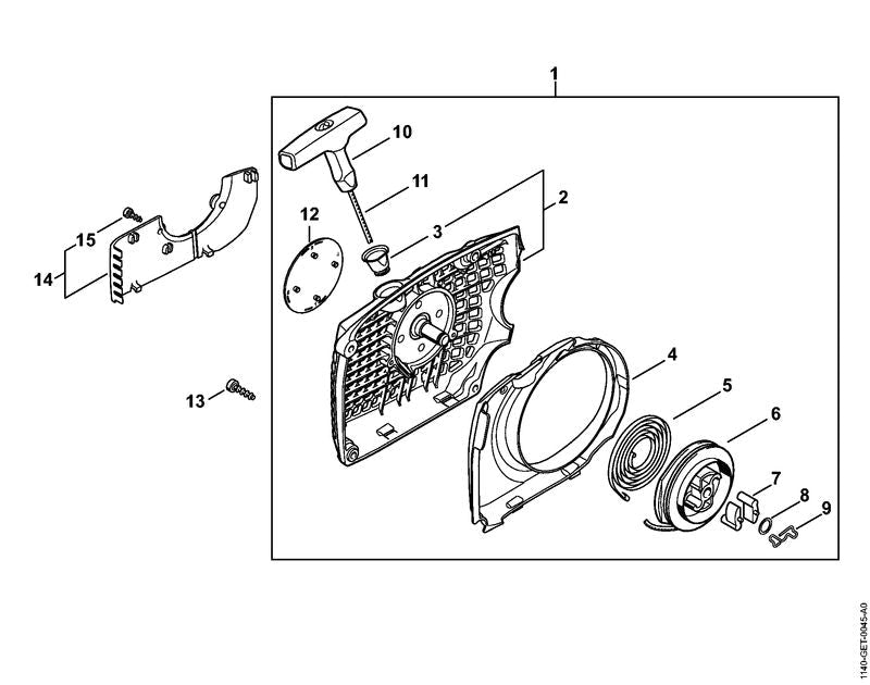 STIHL Segment OEM 11400847801 technical drawing position 4