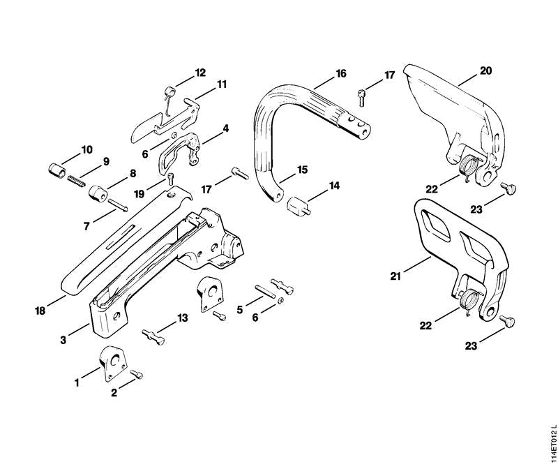 STIHL Compression spring OEM 00009970607 technical drawing position 9
