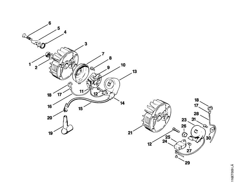 STIHL Bracket OEM 11144051900 technical drawing position 26