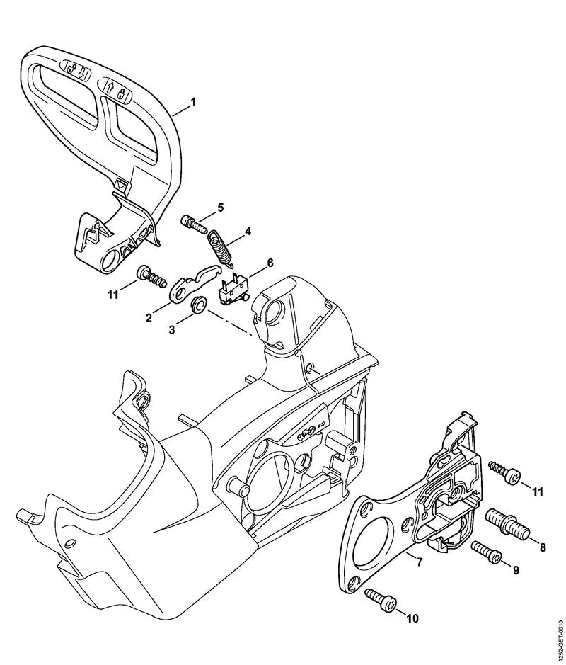 STIHL Bushing OEM 42497112400 technical drawing position 3