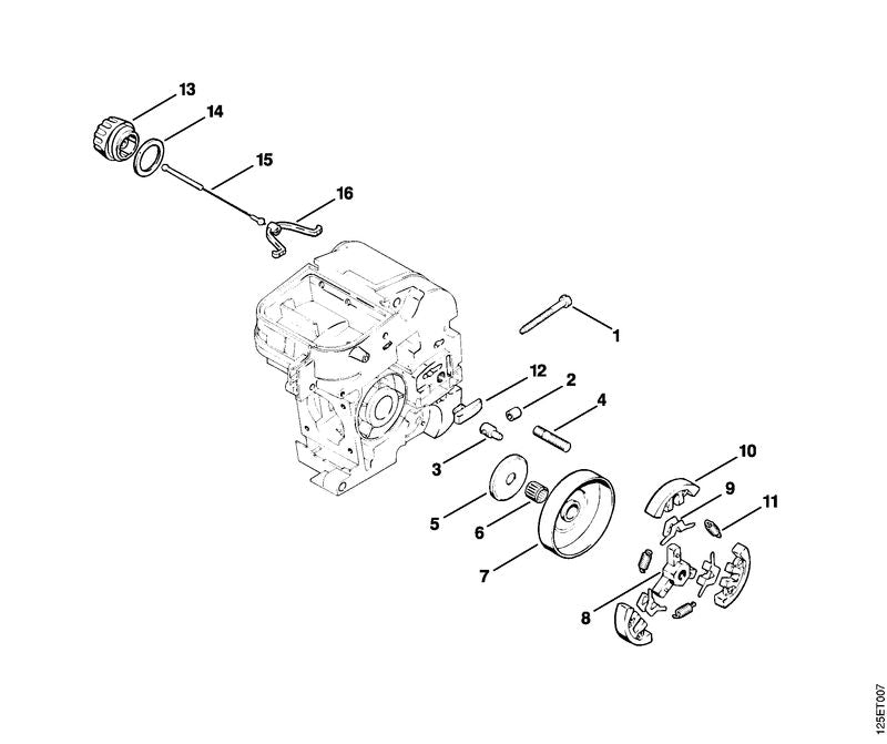 STIHL Hose OEM 11206642600 technical drawing position 2
