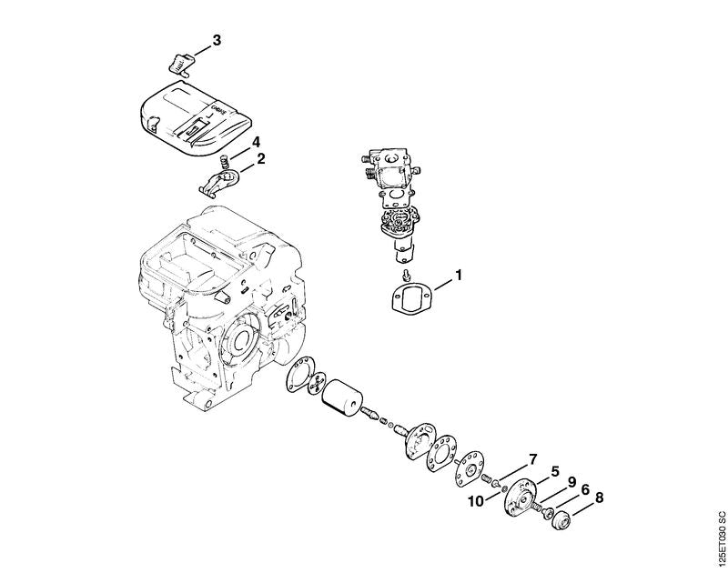 STIHL Compression spring OEM 00009970715 technical drawing position 4