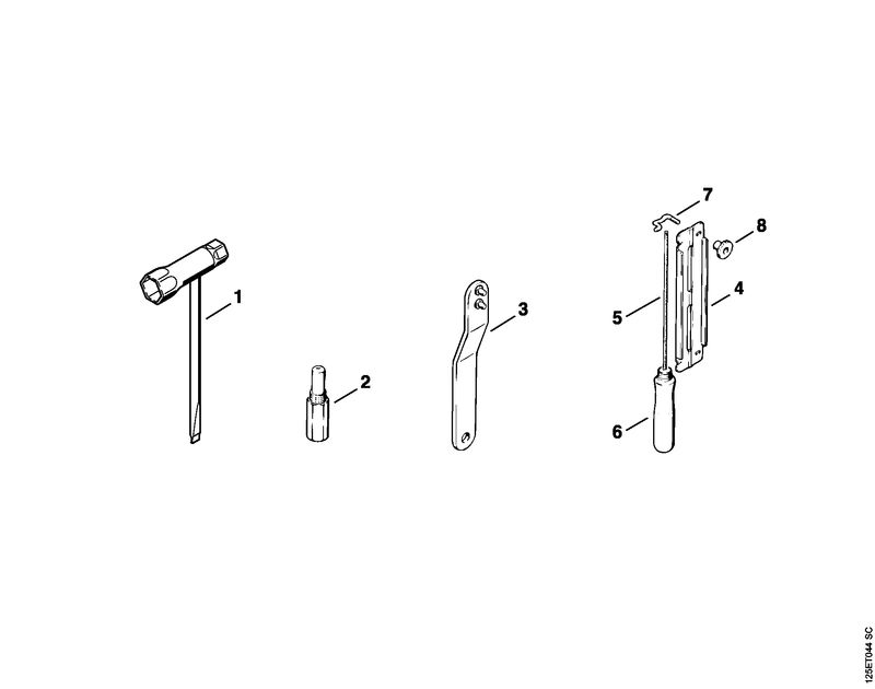 STIHL Set of carburetor parts WA OEM 11200071060 technical drawing position -1