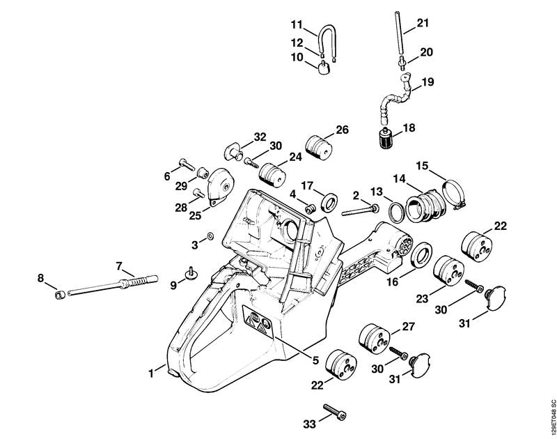 STIHL Ring OEM 11197918400 technical drawing position 17