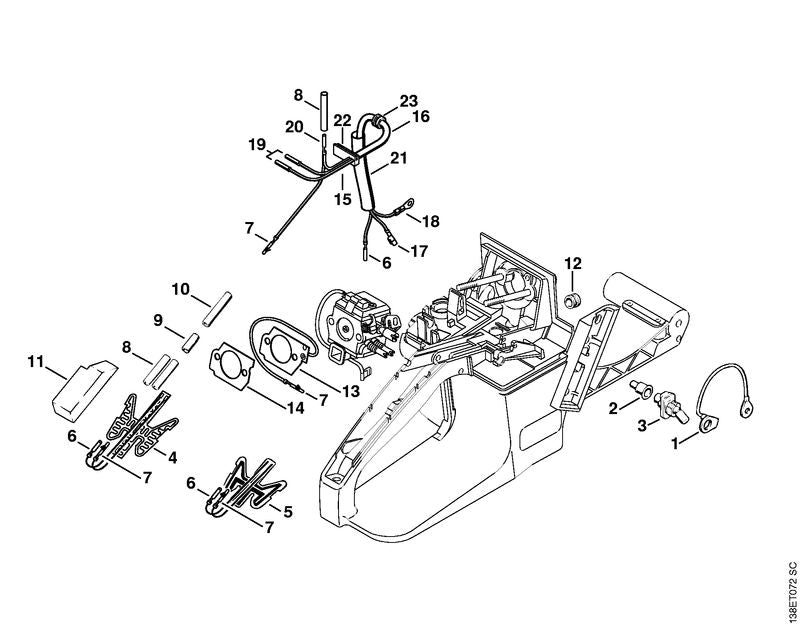 STIHL Grommet OEM 11104329200 technical drawing position 2