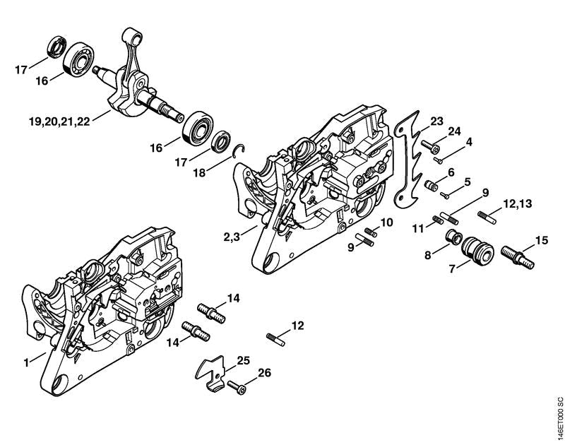 STIHL Chain catcher OEM 11336567700 technical drawing position 25