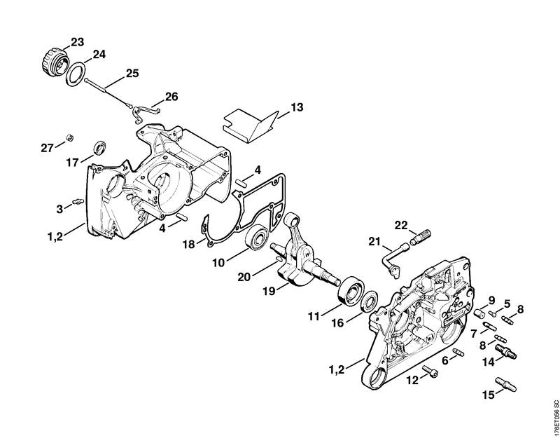 STIHL Pin OEM 11211625205 technical drawing position 7