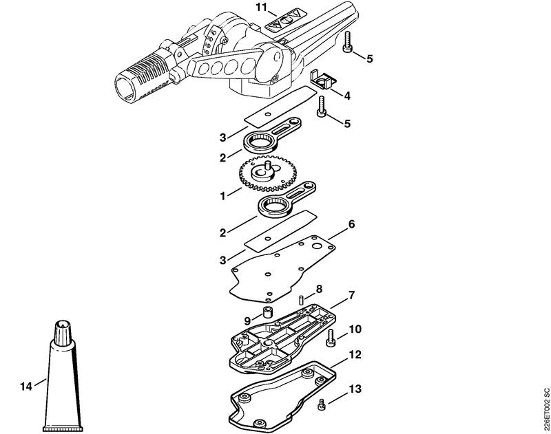 STIHL Guard plate OEM 42306416601 technical drawing position 12