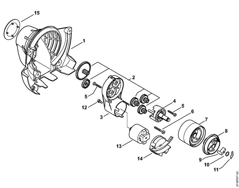 STIHL Carrier OEM 41281952000 technical drawing position 8