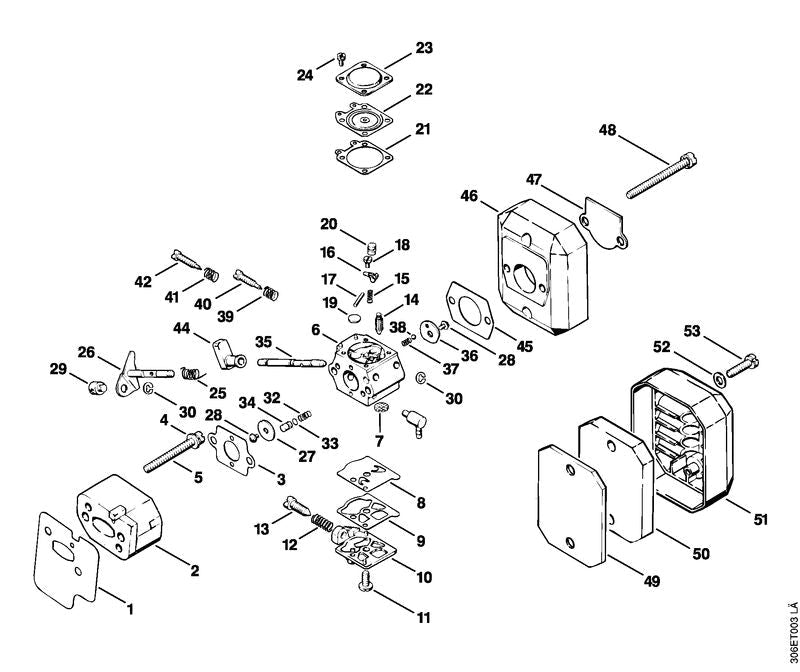 STIHL Valve jet OEM 11201215405 technical drawing position 20