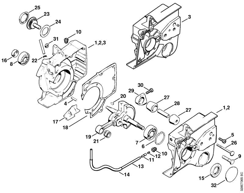 STIHL Grommet OEM 42056479100 technical drawing position 10
