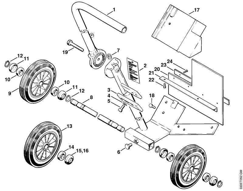 STIHL Guard OEM 42017929100 technical drawing position 20