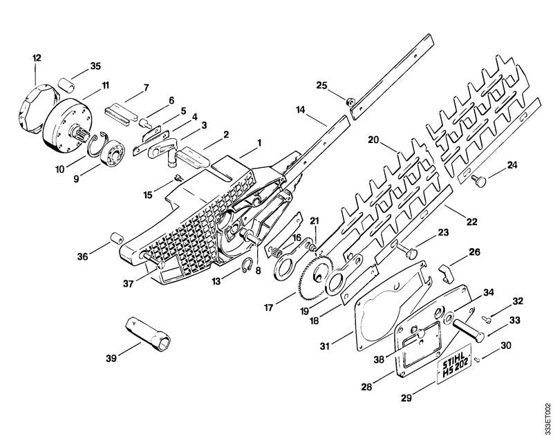 STIHL Guide screw OEM 42067136501 technical drawing position 24