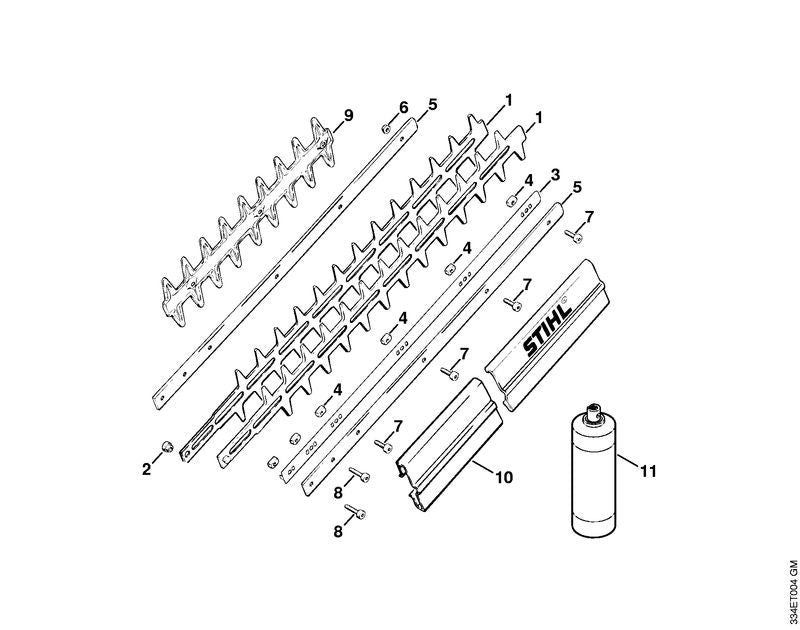 STIHL Slider OEM 42266486700 technical drawing position 4