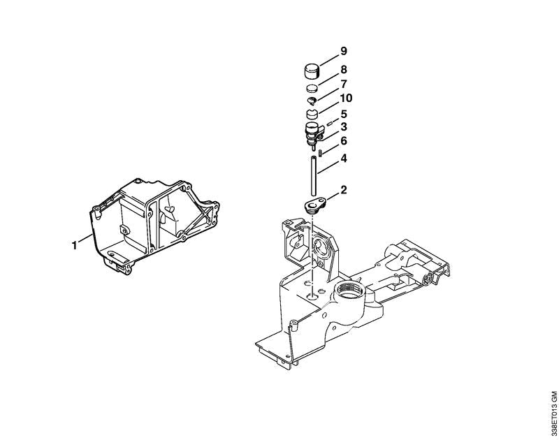 STIHL Grommet OEM 42233539200 technical drawing position 2