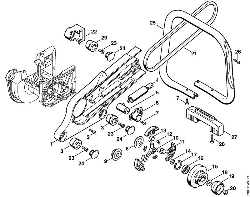 STIHL Washer OEM 00009580824 technical drawing position 18