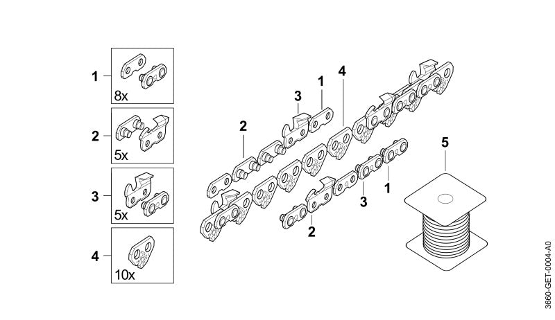 STIHL 23 RM Pro OEM 36930001840 technical drawing position 5
