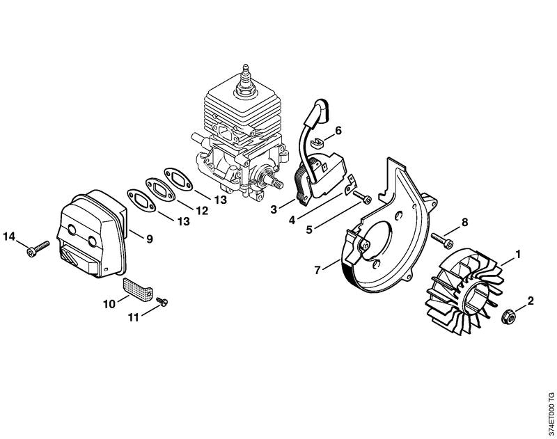 STIHL Lead retainer OEM 42294481200 technical drawing position 6