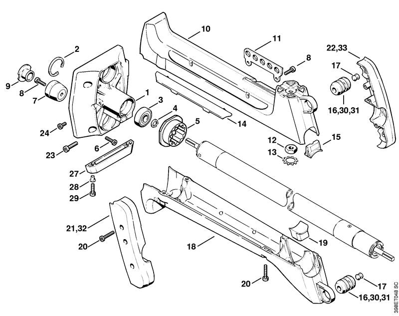 STIHL Annular buffer OEM 41167912802 technical drawing position 16