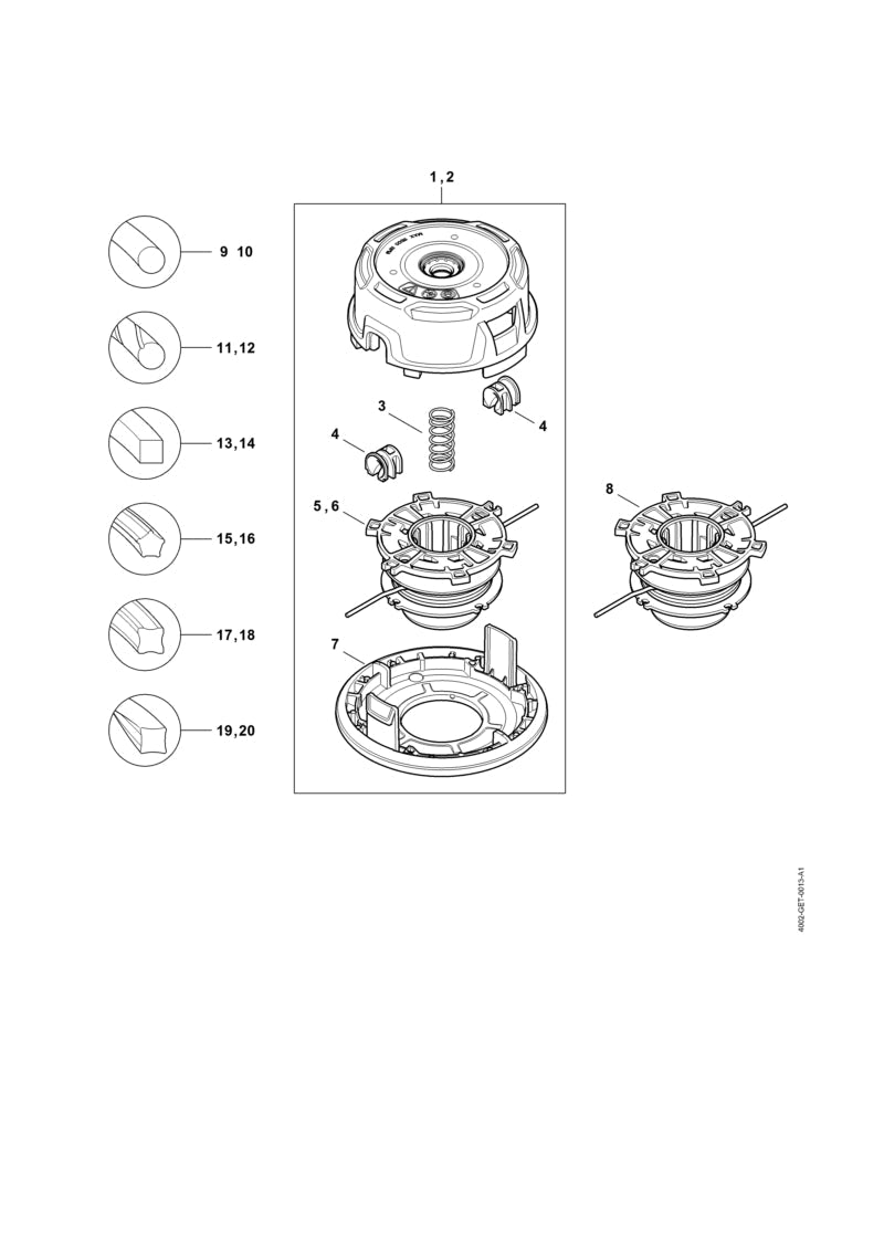STIHL Sleeve OEM 40027138311 technical drawing position 4