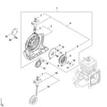 STIHL Fan housing with starter device (OEM 4128-080-2101)