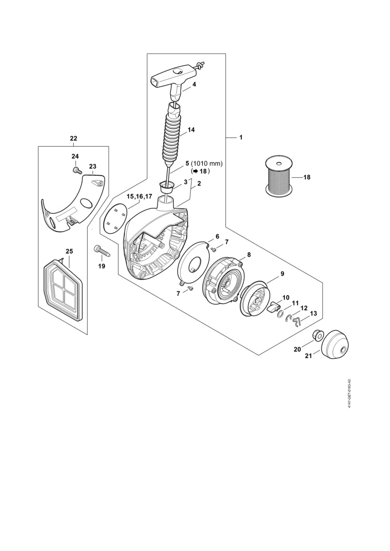 STIHL Wiring harness OEM 41474403002 technical drawing position 31