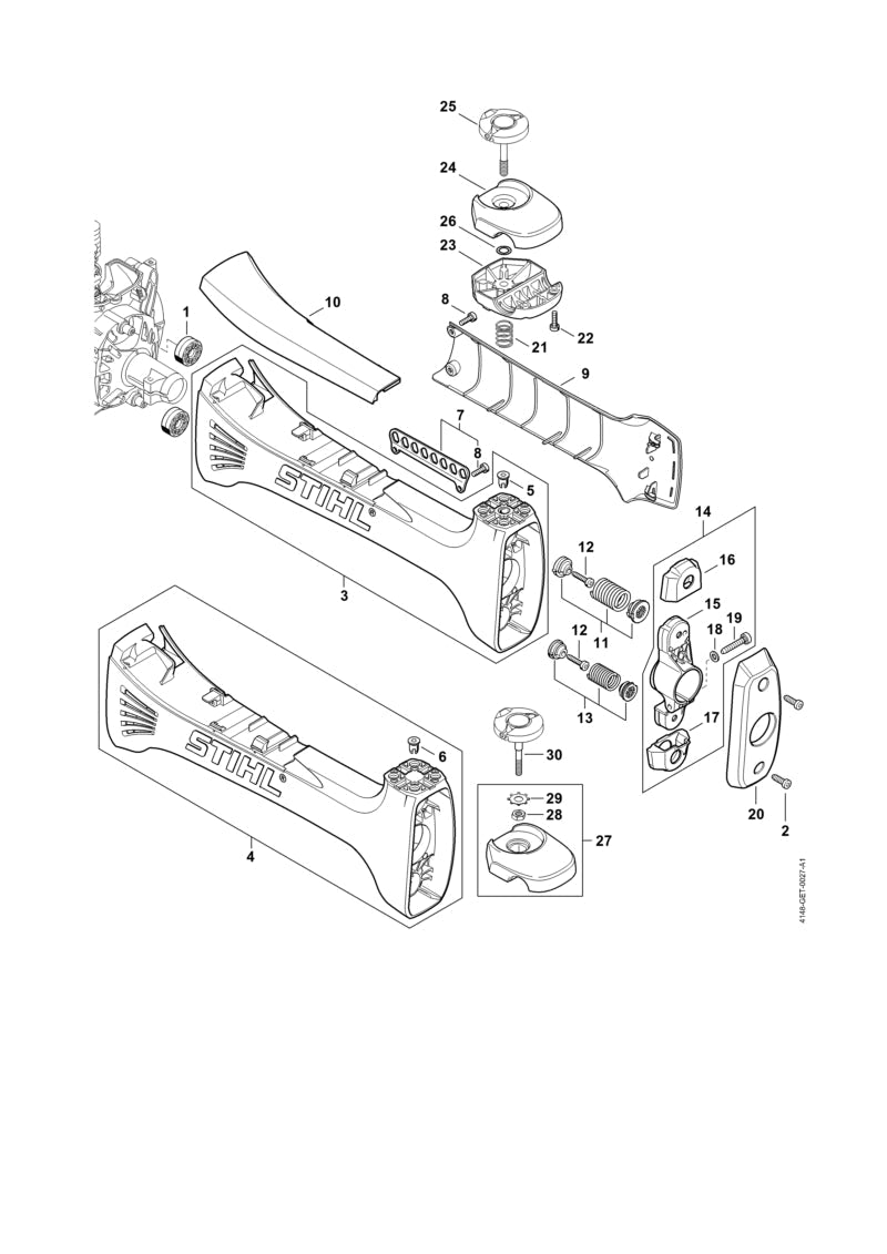 STIHL Threaded insert M6x15.5 OEM 00009571400 technical drawing position 6
