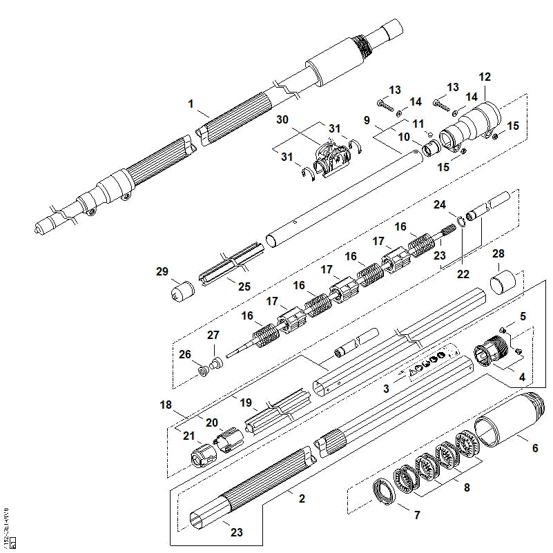 STIHL Bearing OEM 41827403215 technical drawing position 17