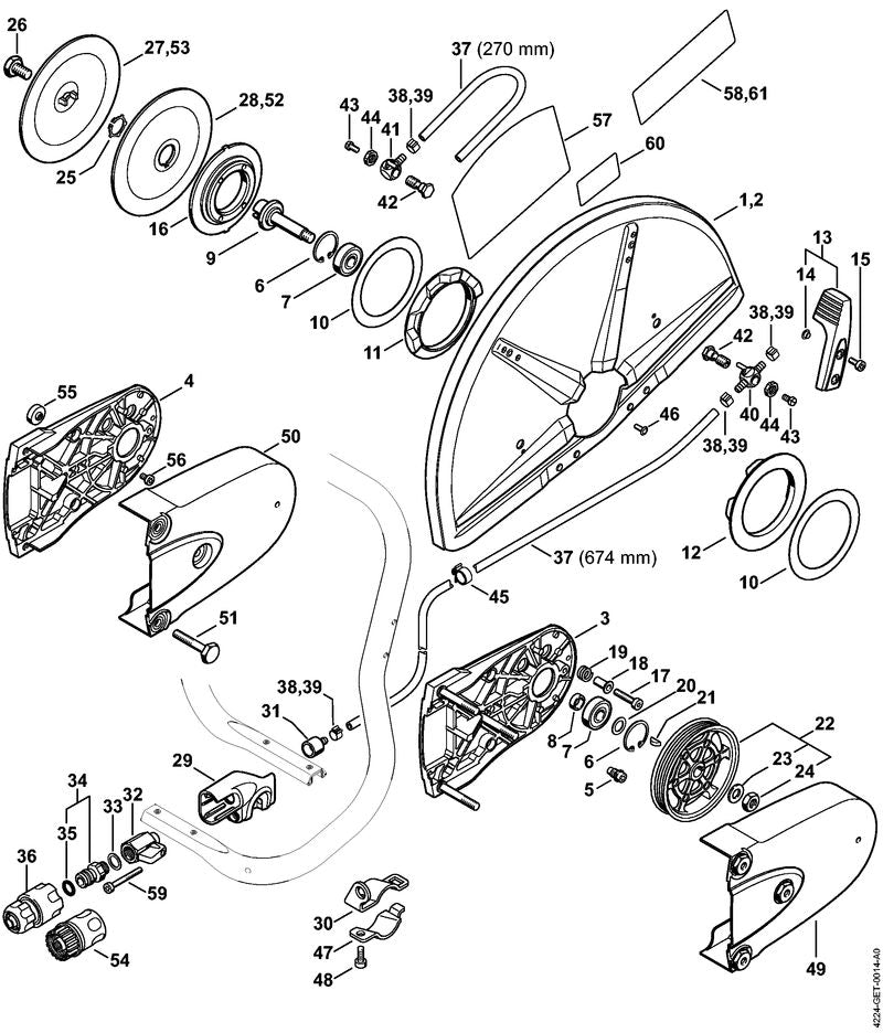 STIHL Support OEM 42247913901 technical drawing position 4