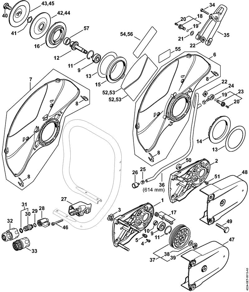 STIHL Support OEM 42247913903 technical drawing position 2