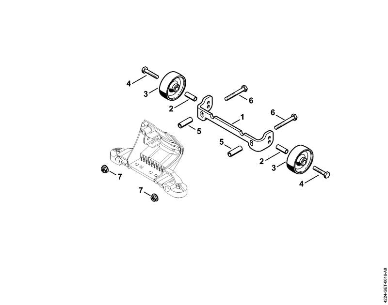 STIHL Sleeve OEM 42247917204 technical drawing position 5