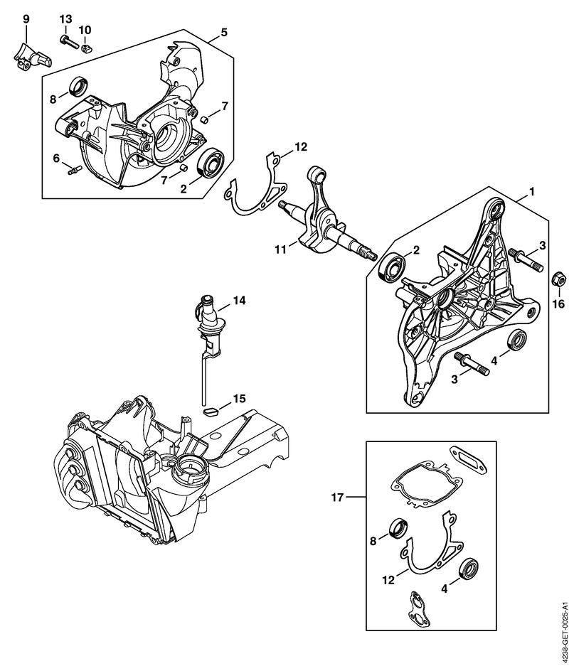 STIHL Grommet OEM 00009891006 technical drawing position 10