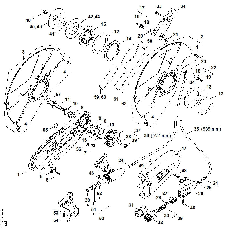 STIHL Bracket OEM 42387088200 technical drawing position 26
