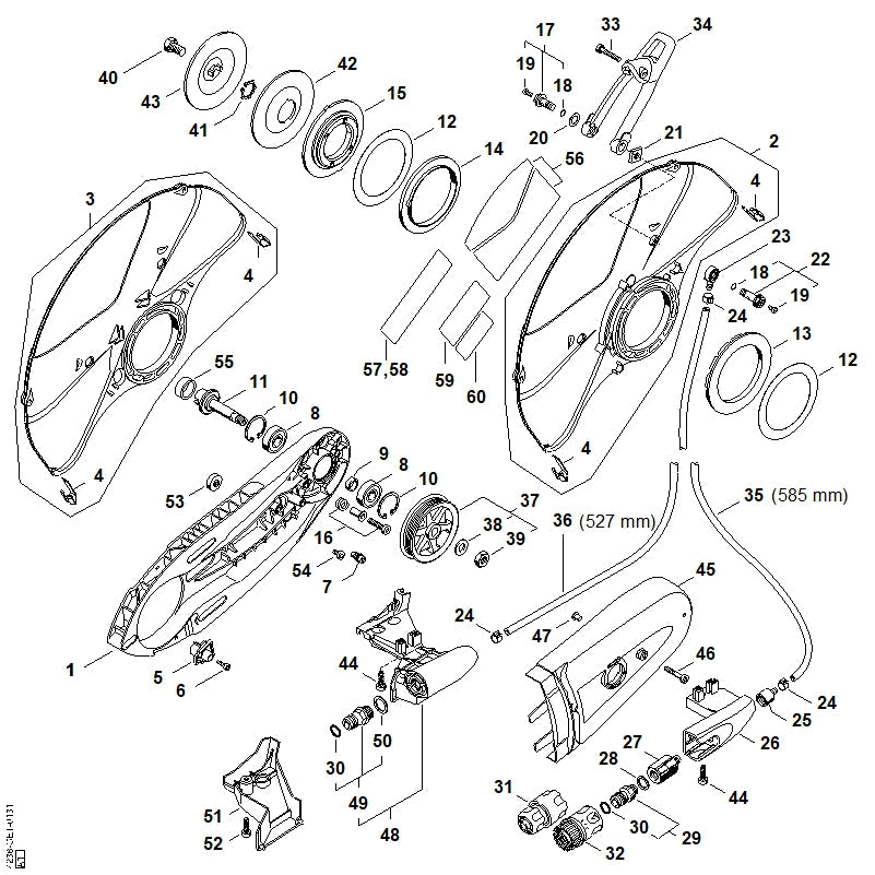 STIHL Banjo bolt OEM 00006700206 technical drawing position 22