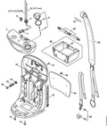 STIHL back plate (OEM 4241-700-3801)
