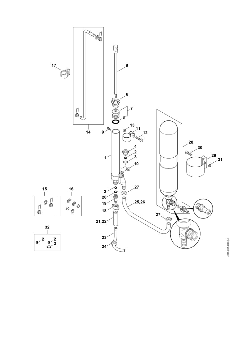 STIHL Rod OEM 42477608400 technical drawing position 14