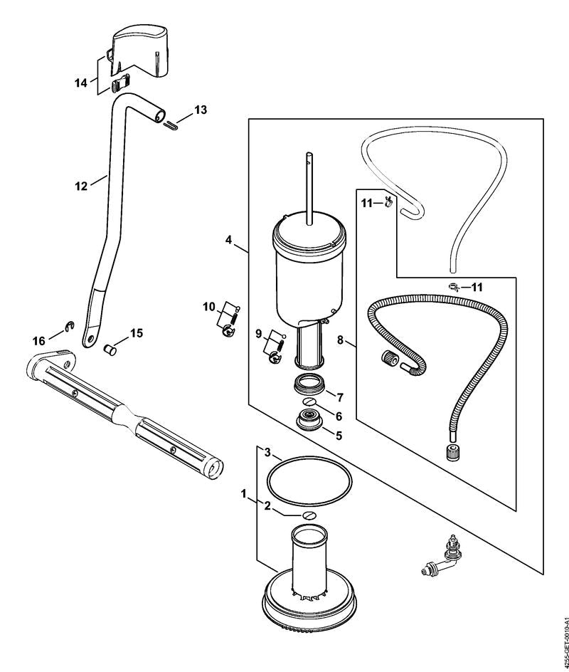 STIHL Piston packing OEM 42556790400 technical drawing position 7