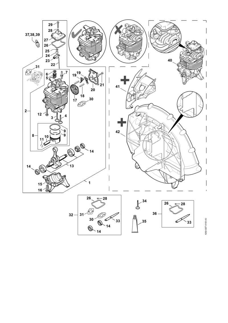 STIHL Cover OEM 42820381300 technical drawing position 20