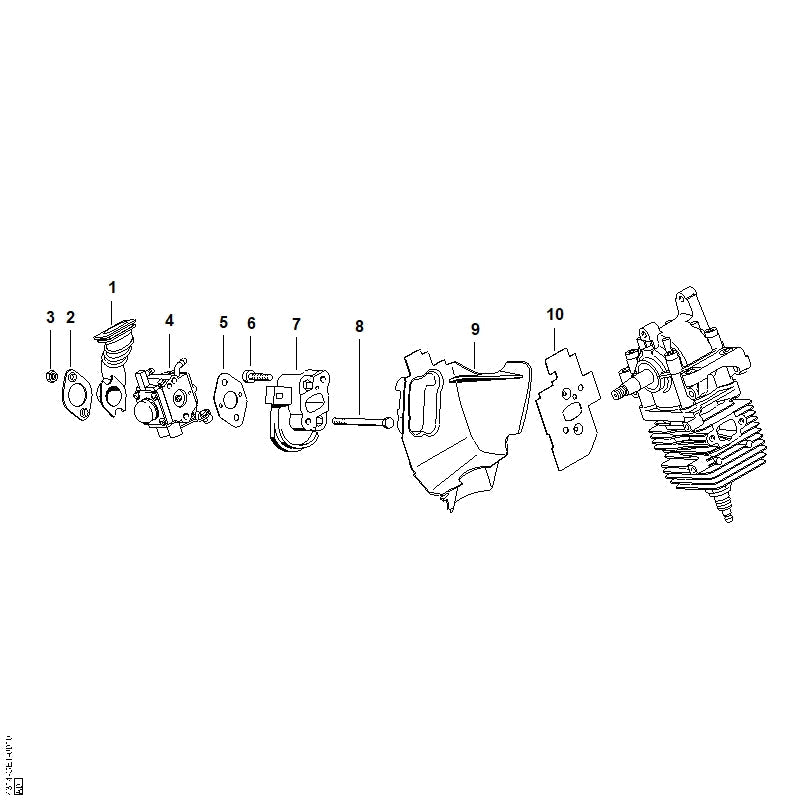 STIHL Spacer flange OEM 42291211600 technical drawing position 7