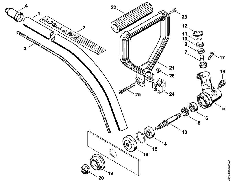 STIHL Collar nut OEM 41336427601 technical drawing position 20