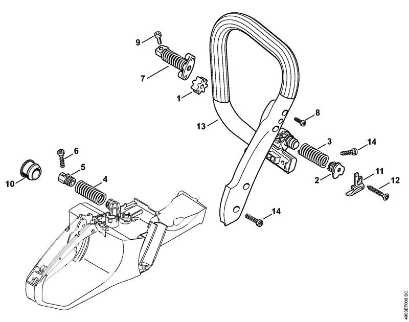 STIHL Annular buffer OEM 11407912801 technical drawing position 10