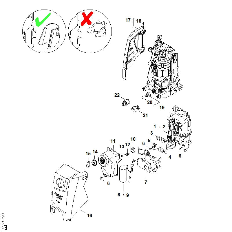 STIHL Compression spring OEM 00009972026 technical drawing position 18