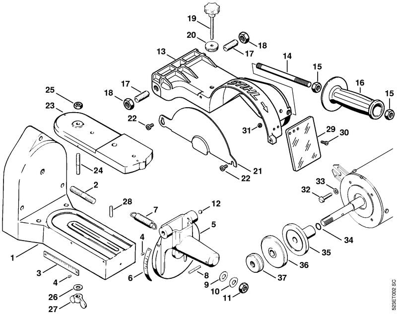 STIHL Stud OEM 00009531602 technical drawing position 2
