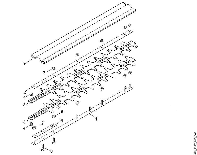 STIHL Flat spring OEM 42307131715 technical drawing position 6